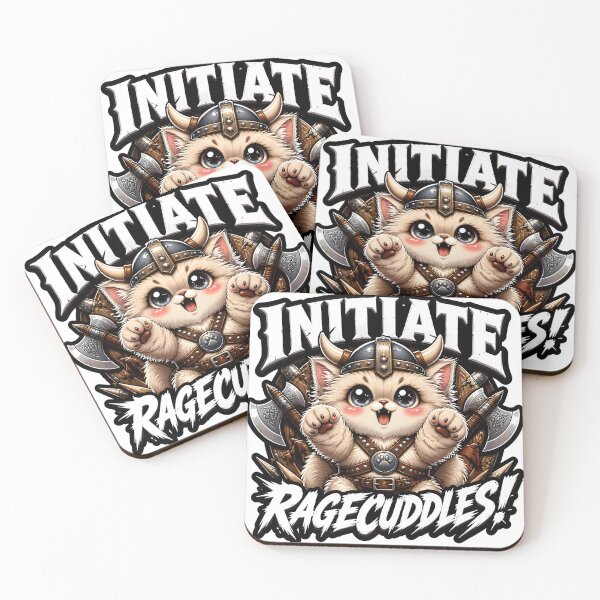 Item preview, Initiate Ragecuddles Cute Barbarian Cat Tabletop RPG game designed and sold by CleverRaccoon.