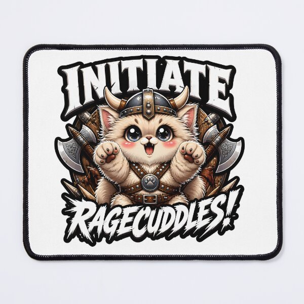 Item preview, Initiate Ragecuddles Cute Barbarian Cat Tabletop RPG game designed and sold by CleverRaccoon.