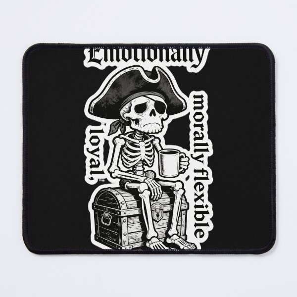 Item preview, :Emotionally Loyal Morally Flexible Skeleton Pirat designed and sold by GodsMonsterss.