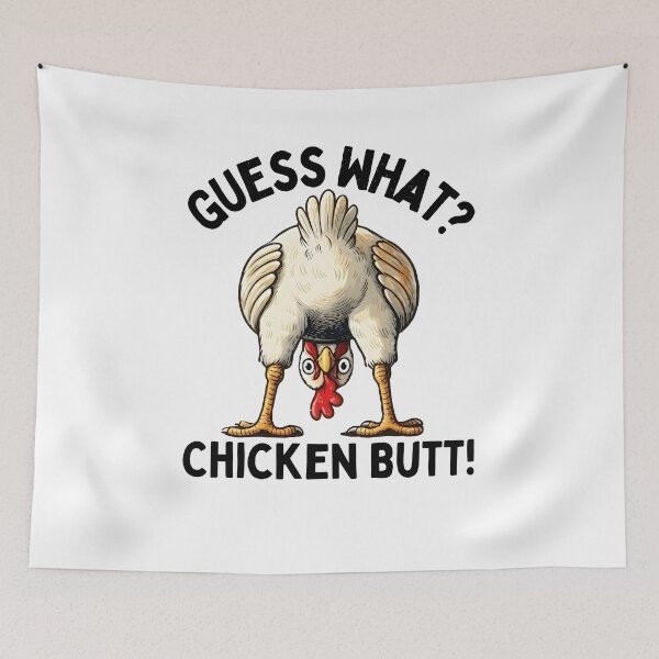 Item preview, Guess What Chicken Butt Funny Humor Shirt designed and sold by jessicaguarnido.