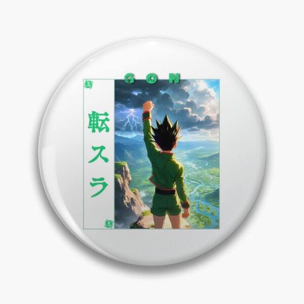Item preview, Spiky Hair Green Boy Fishing Rod Adventure Anime Graphic designed and sold by lamiarte.