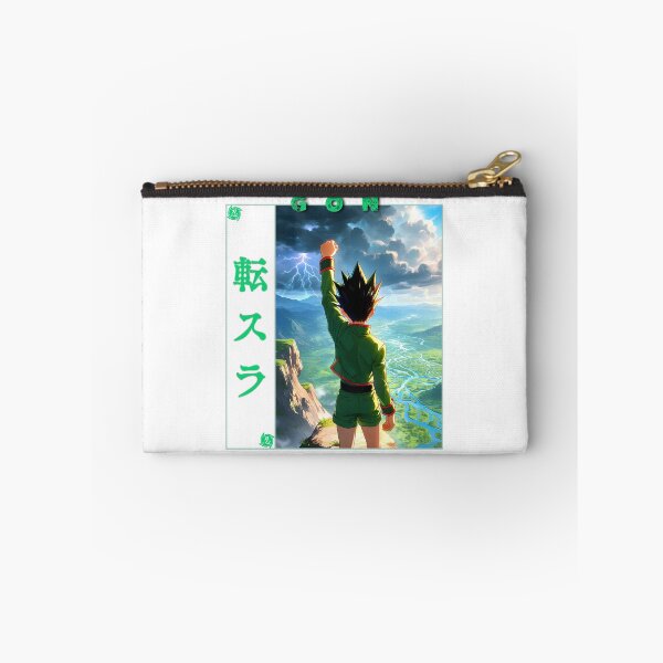 Item preview, Spiky Hair Green Boy Fishing Rod Adventure Anime Graphic designed and sold by lamiarte.