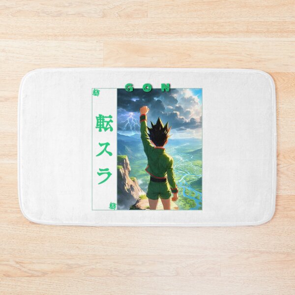Item preview, Spiky Hair Green Boy Fishing Rod Adventure Anime Graphic designed and sold by lamiarte.