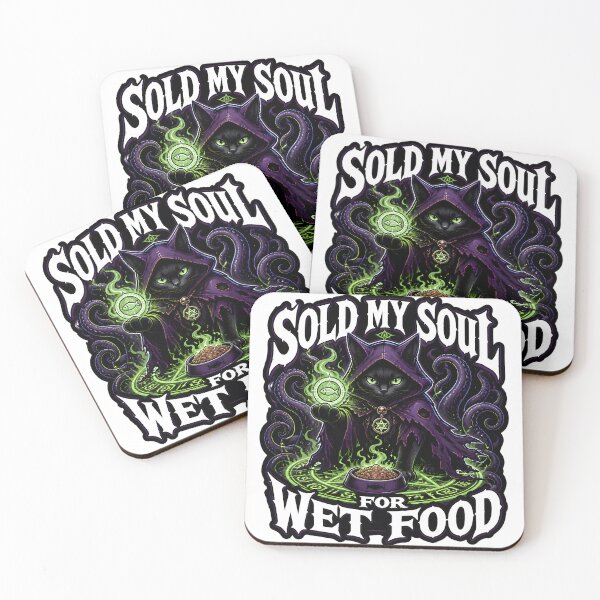 Item preview, Sold My Soul For Wet Food Warlock Cat Tabletop RPG game designed and sold by CleverRaccoon.
