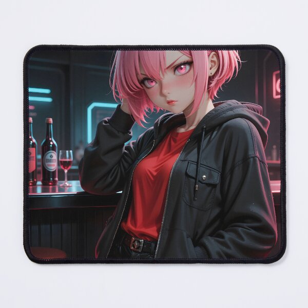 Item preview, Neon After Hours – Pink Haired Cyberpunk Anime Girl designed and sold by Killington.