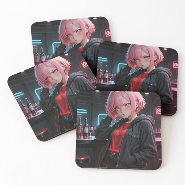 Item preview, Neon After Hours – Pink Haired Cyberpunk Anime Girl designed and sold by Killington.