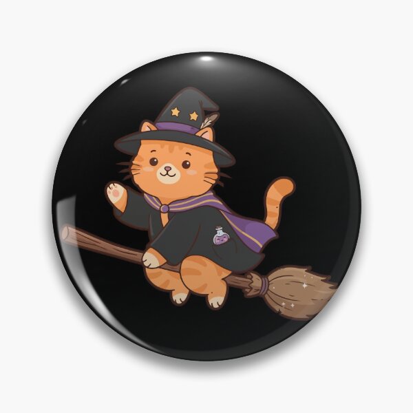 Item preview, Cute Cat Wizard Riding a Broomstick designed and sold by Brexmore3.