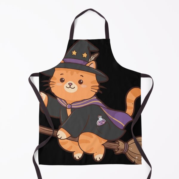 Item preview, Cute Cat Wizard Riding a Broomstick designed and sold by Brexmore3.