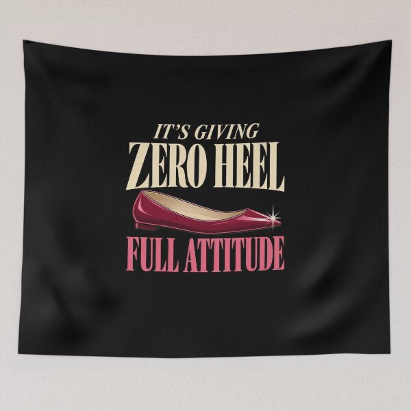 Item preview, Zero Heel Full Attitude Ballet Flat Quote designed and sold by elderberry.