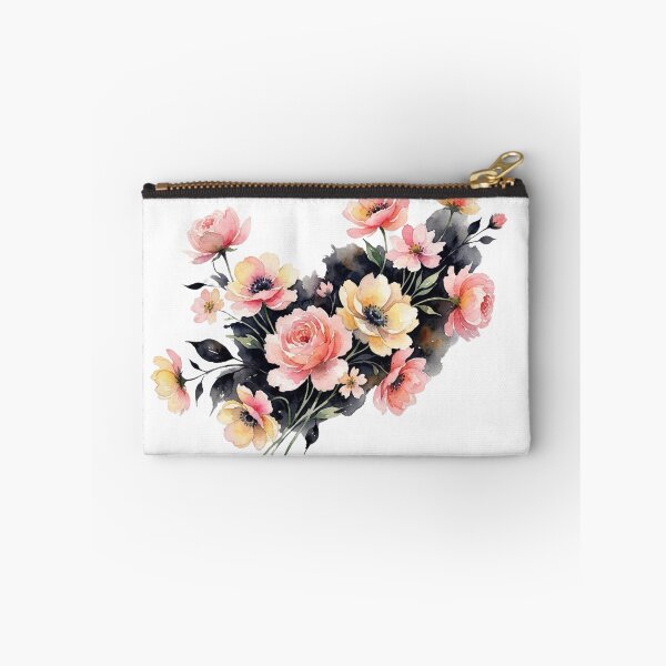 Item preview, Elegance in Contrast – Soft Pink and Yellow Watercolor Floral Bouquet Design designed and sold by CreativeNest Prints.