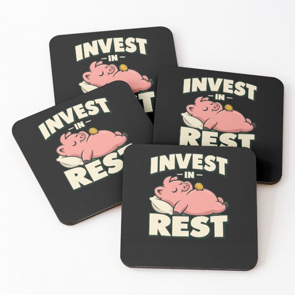 Item preview, Invest In Rest Pig Sleep and Savings Humor designed and sold by elderberry.