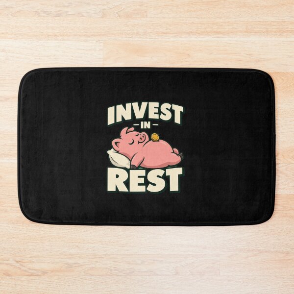 Item preview, Invest In Rest Pig Sleep and Savings Humor designed and sold by elderberry.