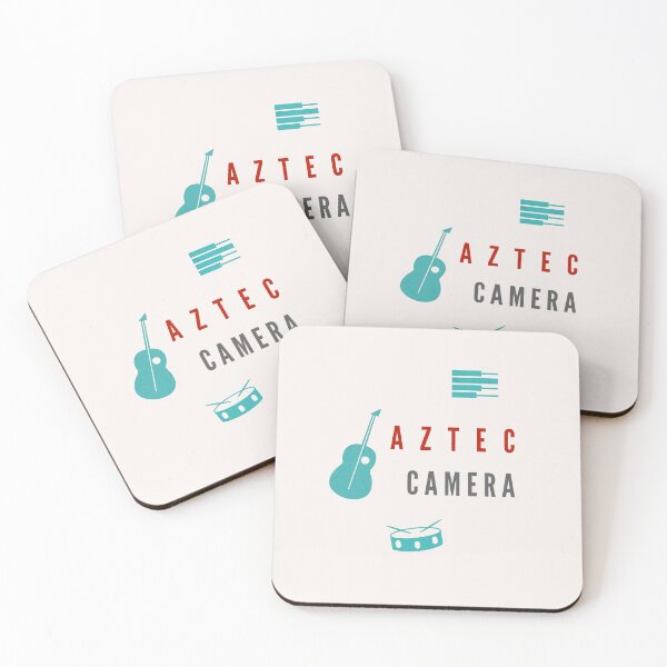 Item preview, Aztec Camera Music T-Shirt – Minimalist Indie Design – Guitar & Drums Graphic Tee designed and sold by FULLER FACTORY.