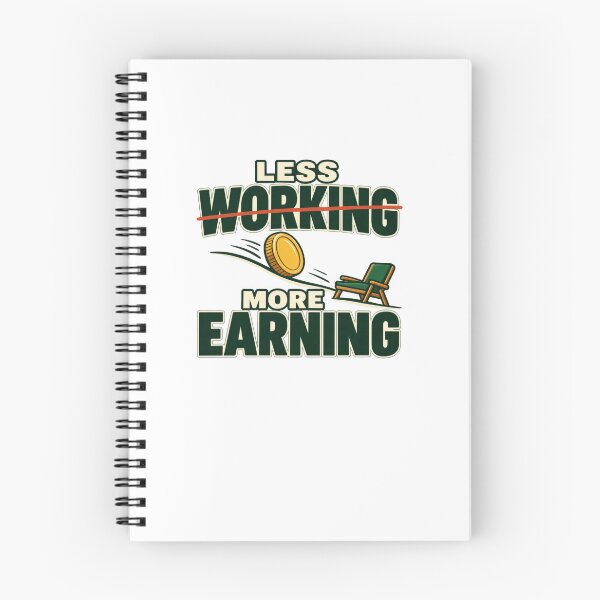 Item preview, Less Working More Earning Work Life Balance Humor designed and sold by elderberry.