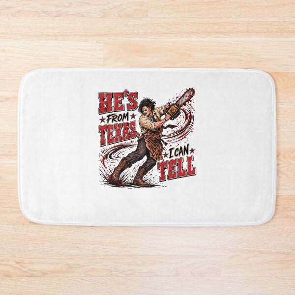 Item preview, He's From Texas Horror Humor Graphic designed and sold by cerima.