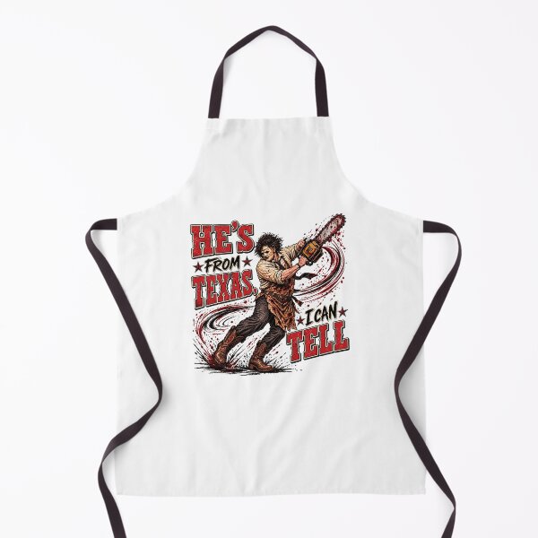 Item preview, He's From Texas Horror Humor Graphic designed and sold by cerima.
