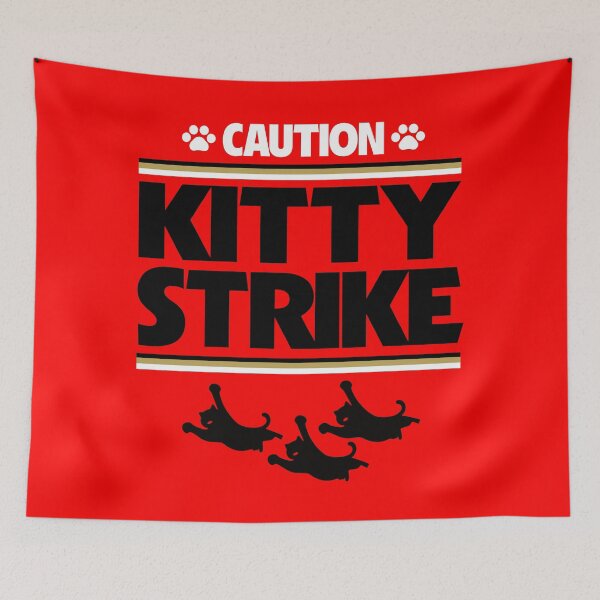 Item preview, Caution! Kitty Strike Vintage Art Model Nº 3 designed and sold by San Studios Co..