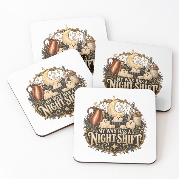 Item preview, My Wax Has a Night Shift – Illustrated Halloween Candlemaker Gift designed and sold by UrbanCanvvas.