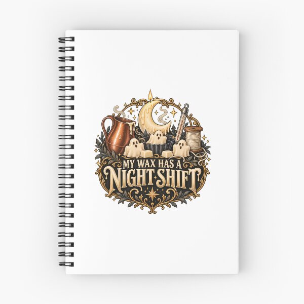 Item preview, My Wax Has a Night Shift – Illustrated Halloween Candlemaker Gift designed and sold by UrbanCanvvas.
