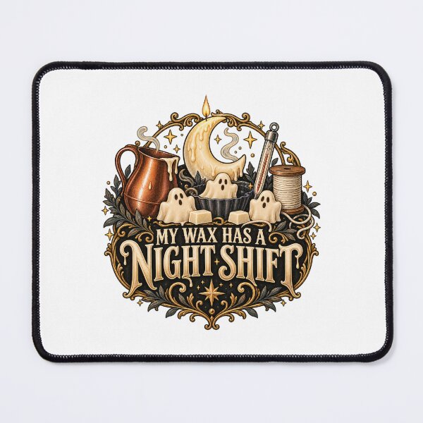 Item preview, My Wax Has a Night Shift – Illustrated Halloween Candlemaker Gift designed and sold by UrbanCanvvas.