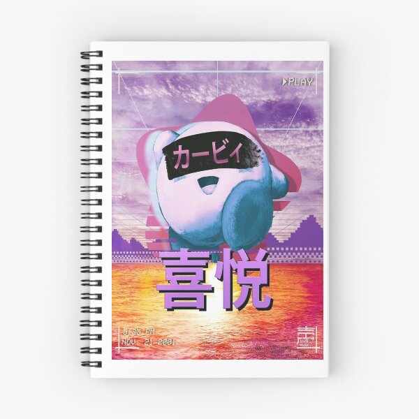 Item preview, Vaporwave Joy and Digital Surrealism – Kirby Aesthetic designed and sold by WATEKE.