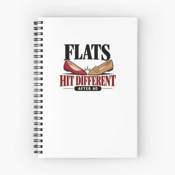 Item preview, Flats Hit Different After 40 Fashion Joke designed and sold by elderberry.