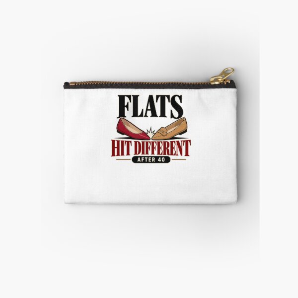 Item preview, Flats Hit Different After 40 Fashion Joke designed and sold by elderberry.