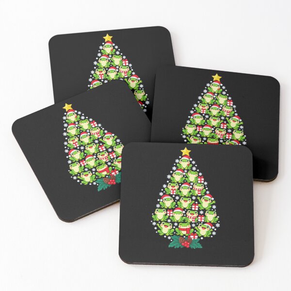 Item preview, Festive Frog Christmas Tree designed and sold by elderberry.