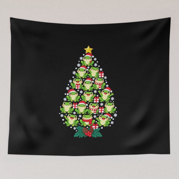 Item preview, Festive Frog Christmas Tree designed and sold by elderberry.