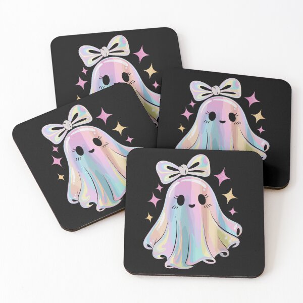 Item preview, Iridescent Ghost Halloween Cute Spooky Bow Design designed and sold by styleonestaa.