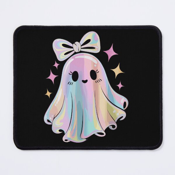 Item preview, Iridescent Ghost Halloween Cute Spooky Bow Design designed and sold by styleonestaa.