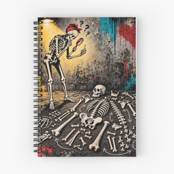 Item preview, Skeleton Detective Solves the Bone Puzzle designed and sold by Qenlo.