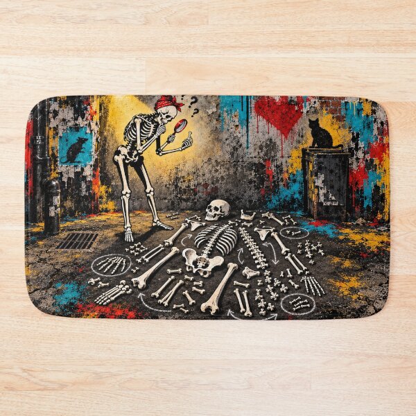 Item preview, Skeleton Detective Solves the Bone Puzzle designed and sold by Qenlo.