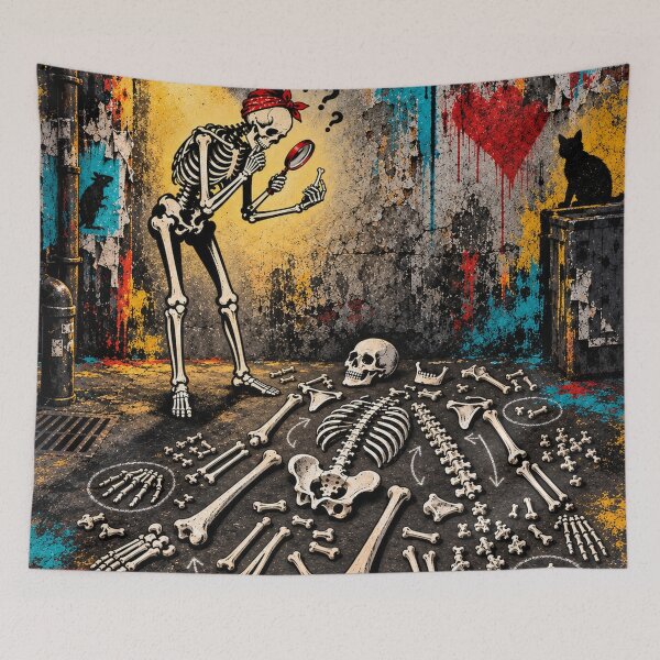 Item preview, Skeleton Detective Solves the Bone Puzzle designed and sold by Qenlo.