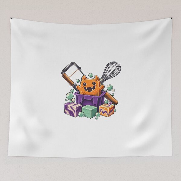 Item preview, Halloween Soap Maker Gift – Spooky Handmade Soap Illustration designed and sold by UrbanCanvvas.