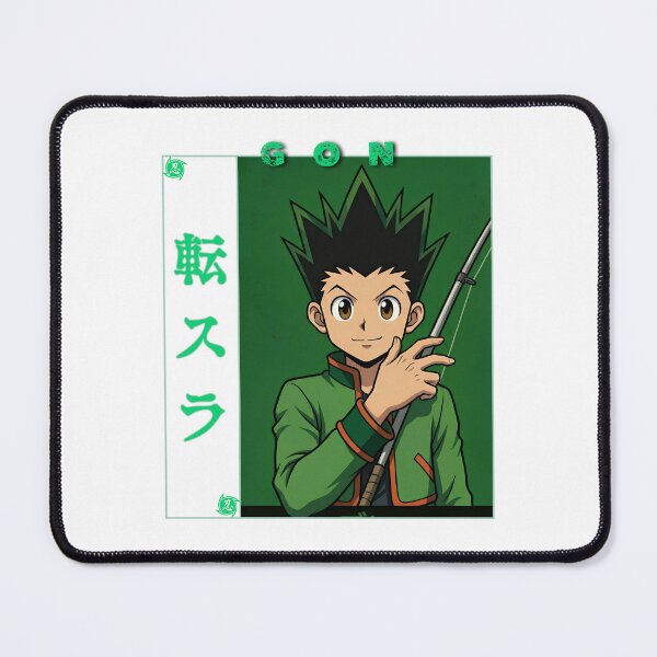 Item preview, Spiky Hair Green Boy Fishing Rod Adventure Anime Graphic designed and sold by lamiarte.