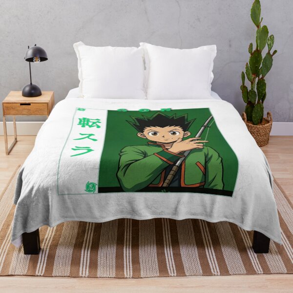 Item preview, Spiky Hair Green Boy Fishing Rod Adventure Anime Graphic designed and sold by lamiarte.