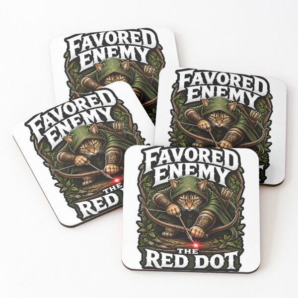 Item preview, Favored Enemy The Red Dot Ranger Cat Tabletop RPG game designed and sold by CleverRaccoon.