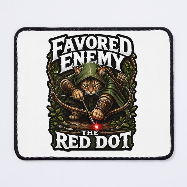 Item preview, Favored Enemy The Red Dot Ranger Cat Tabletop RPG game designed and sold by CleverRaccoon.