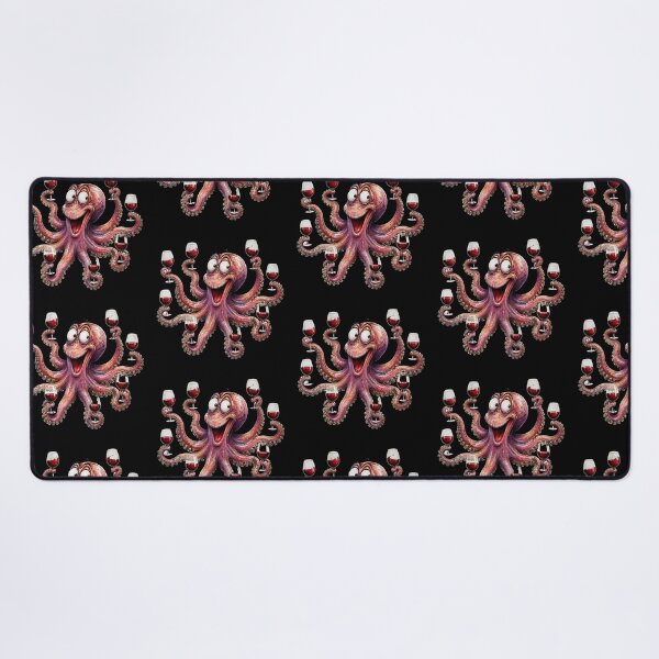 Item preview, Funny Octopus - Wine Lover Eight Arms Red Wine Glass designed and sold by Wilcox PhotoArt.