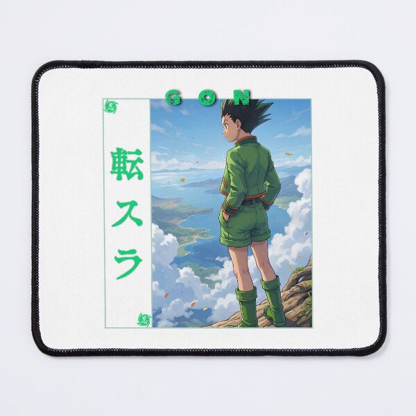 Item preview, Spiky Hair Green Boy Fishing Rod Adventure Anime Graphic designed and sold by lamiarte.