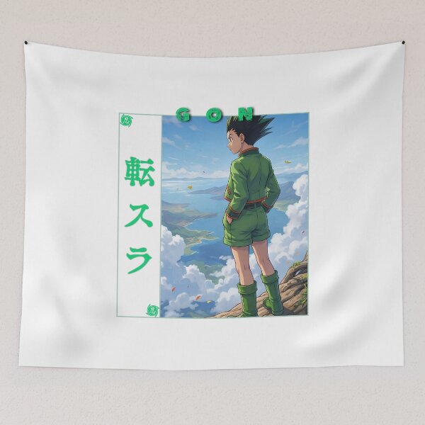 Item preview, Spiky Hair Green Boy Fishing Rod Adventure Anime Graphic designed and sold by lamiarte.