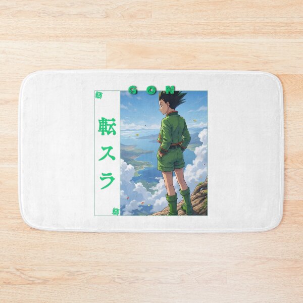Item preview, Spiky Hair Green Boy Fishing Rod Adventure Anime Graphic designed and sold by lamiarte.
