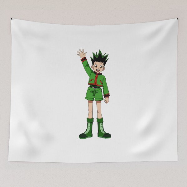 Item preview, Spiky Hair Green Boy Fishing Rod Adventure Anime Graphic designed and sold by lamiarte.