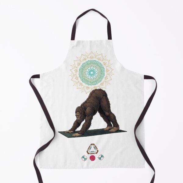 Item preview, Bigfoot Yoga Downward-Facing Dog Adho Mukha Svanasana Zen Sasquatch designed and sold by Whimsy Trail Co.