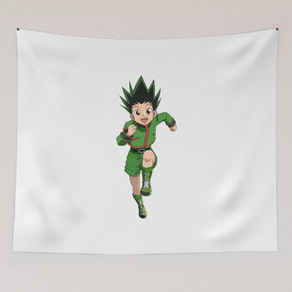 Item preview, Spiky Hair Green Boy Fishing Rod Adventure Anime Graphic designed and sold by lamiarte.