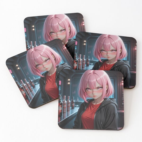 Item preview, Pink Voltage – Neon Cyberpunk Anime Rebel designed and sold by Killington.