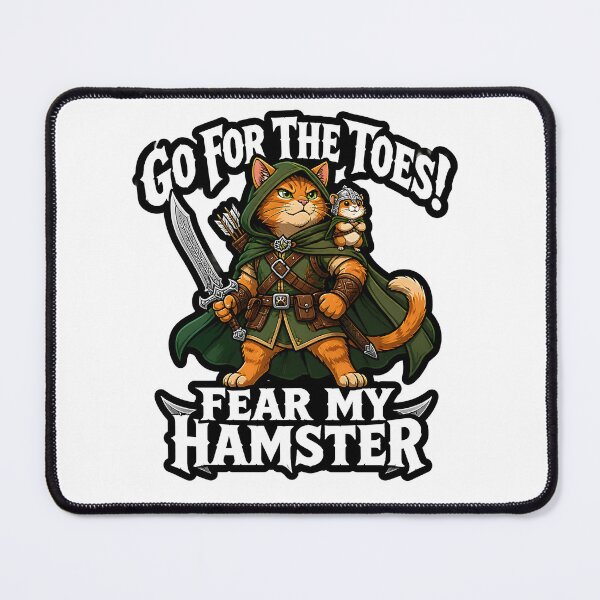 Item preview, Go For The Toes Fear My Hamster Ranger Cat Tabletop RPG game designed and sold by CleverRaccoon.