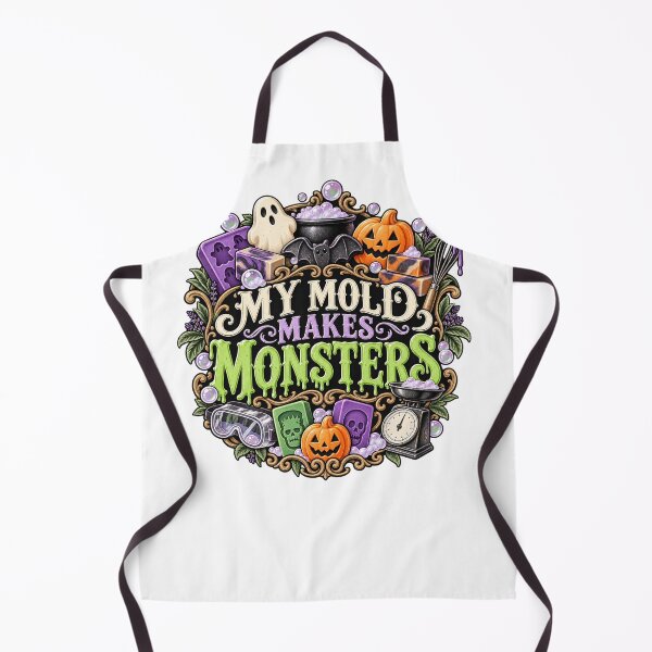 Item preview, My Mold Makes Monsters – Illustrated Spooky Soapmaker Design designed and sold by UrbanCanvvas.