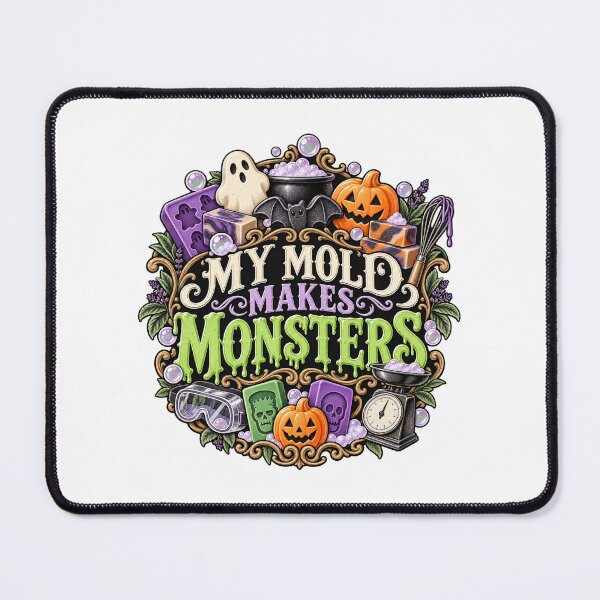 Item preview, My Mold Makes Monsters – Illustrated Spooky Soapmaker Design designed and sold by UrbanCanvvas.